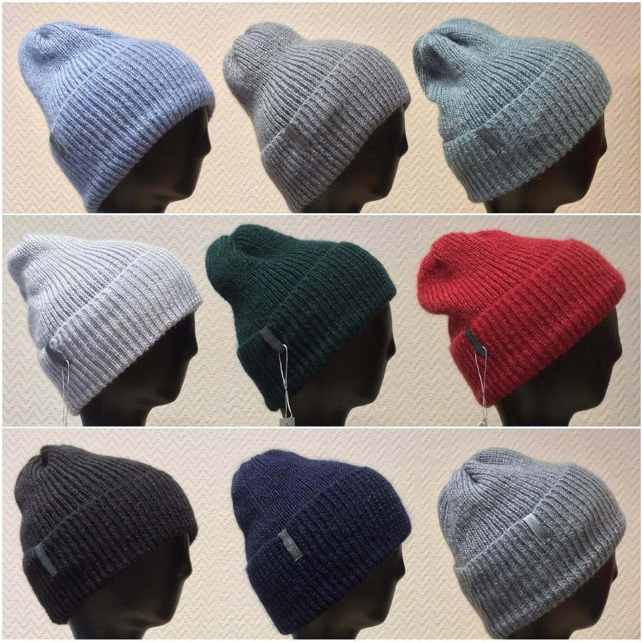 Kid Mohair & Silk Ribbed Beanie