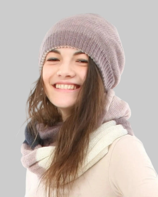 Soft lightweight kid mohair & silk scarf for women
