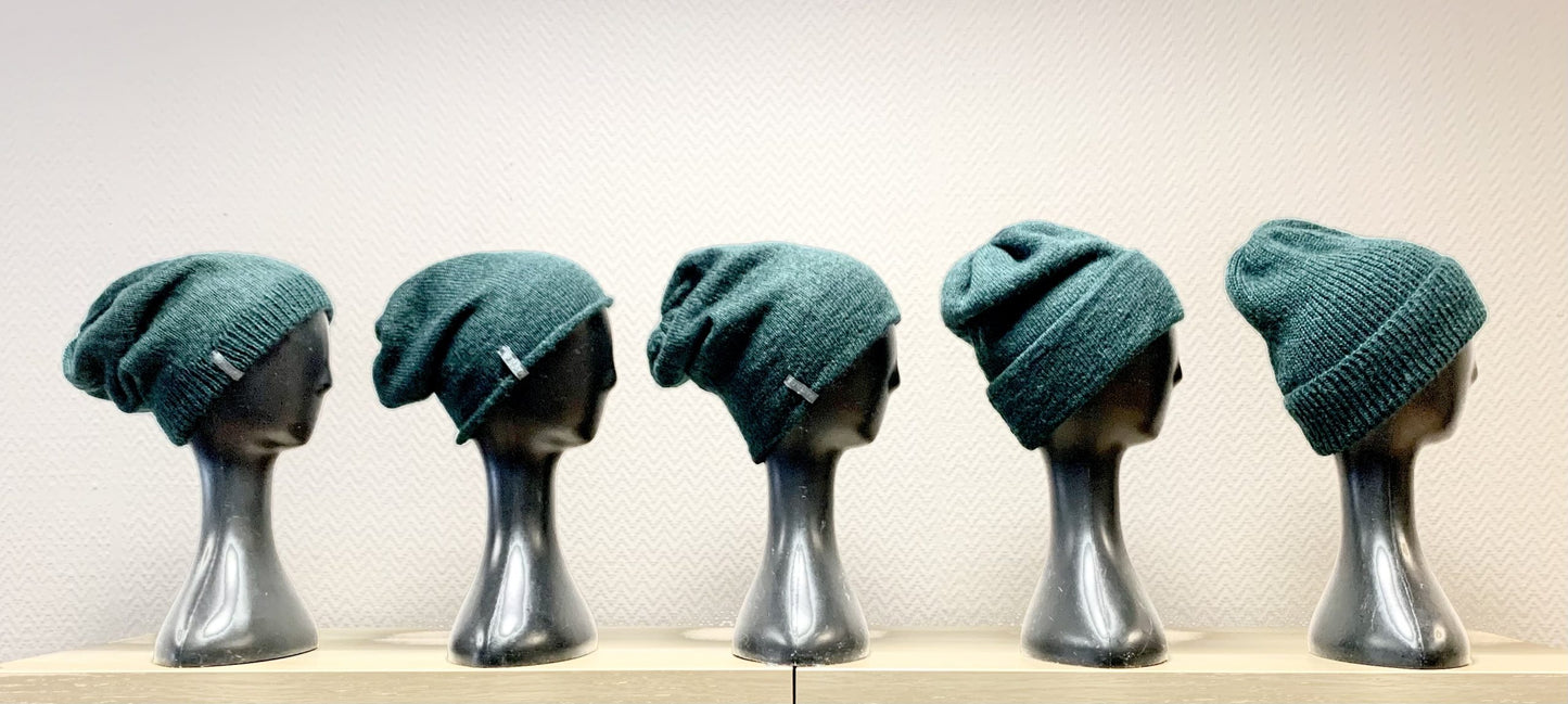 Kid Mohair & Silk Beanie with a Cuff