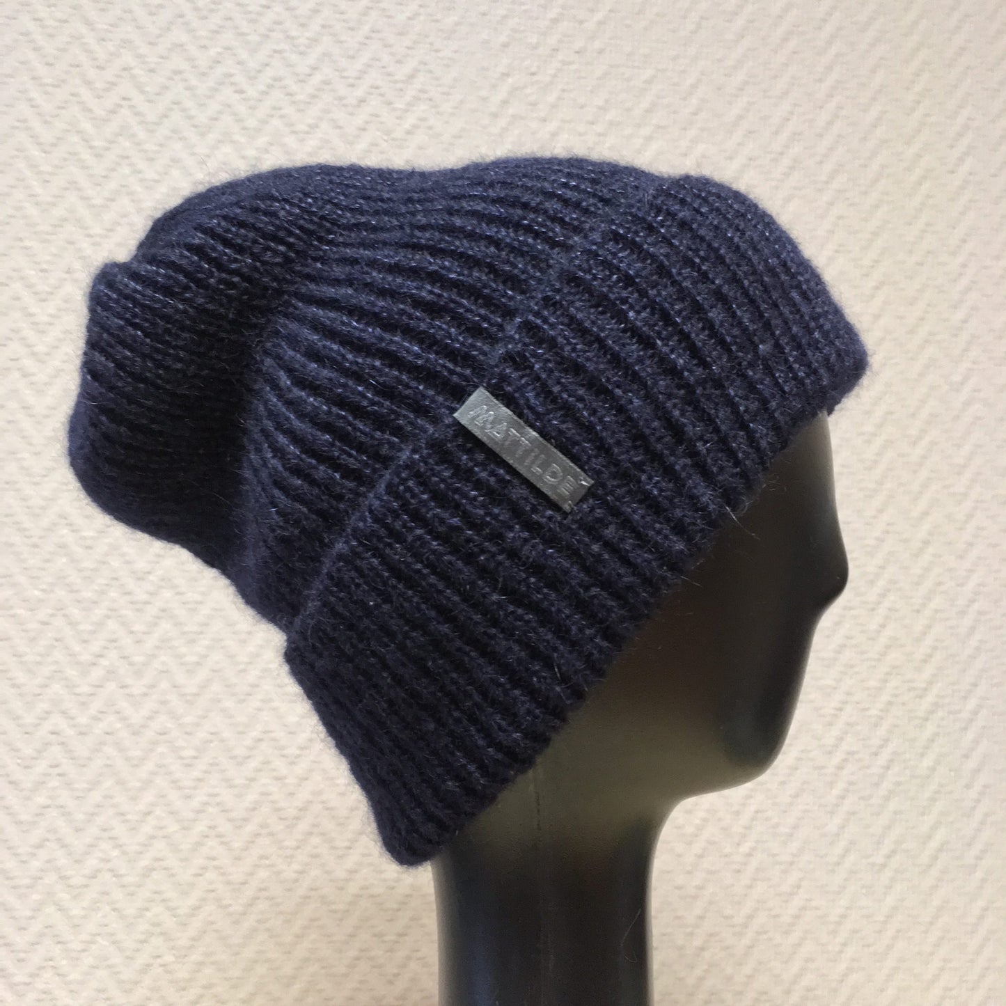 Kid Mohair & Silk Ribbed Beanie