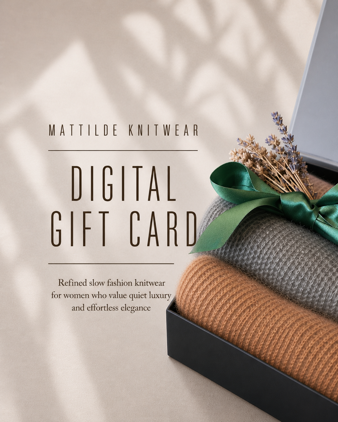 Mattilde Gift Card for Handmade Knitwear