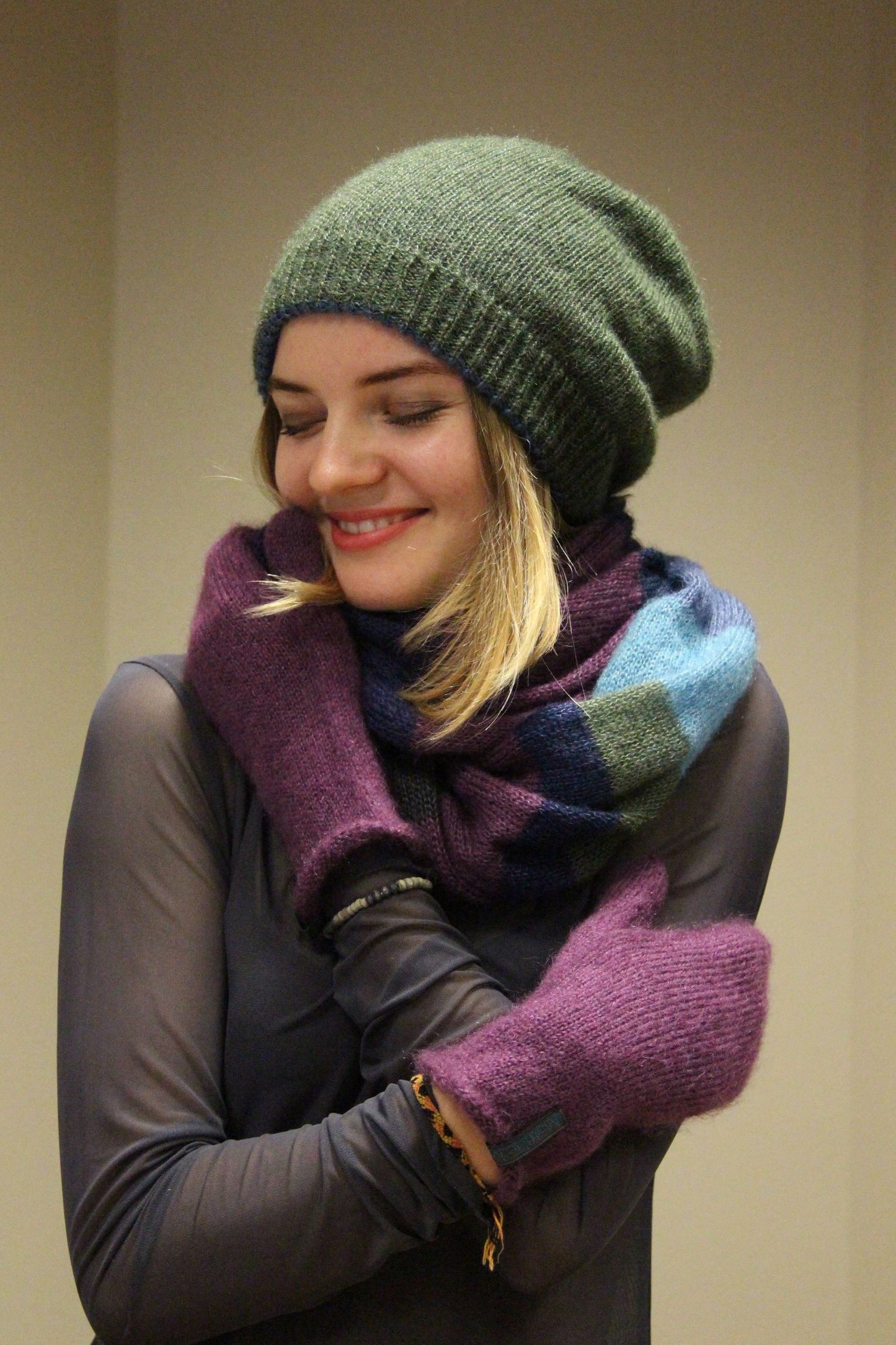Kid Mohair & Silk Mittens