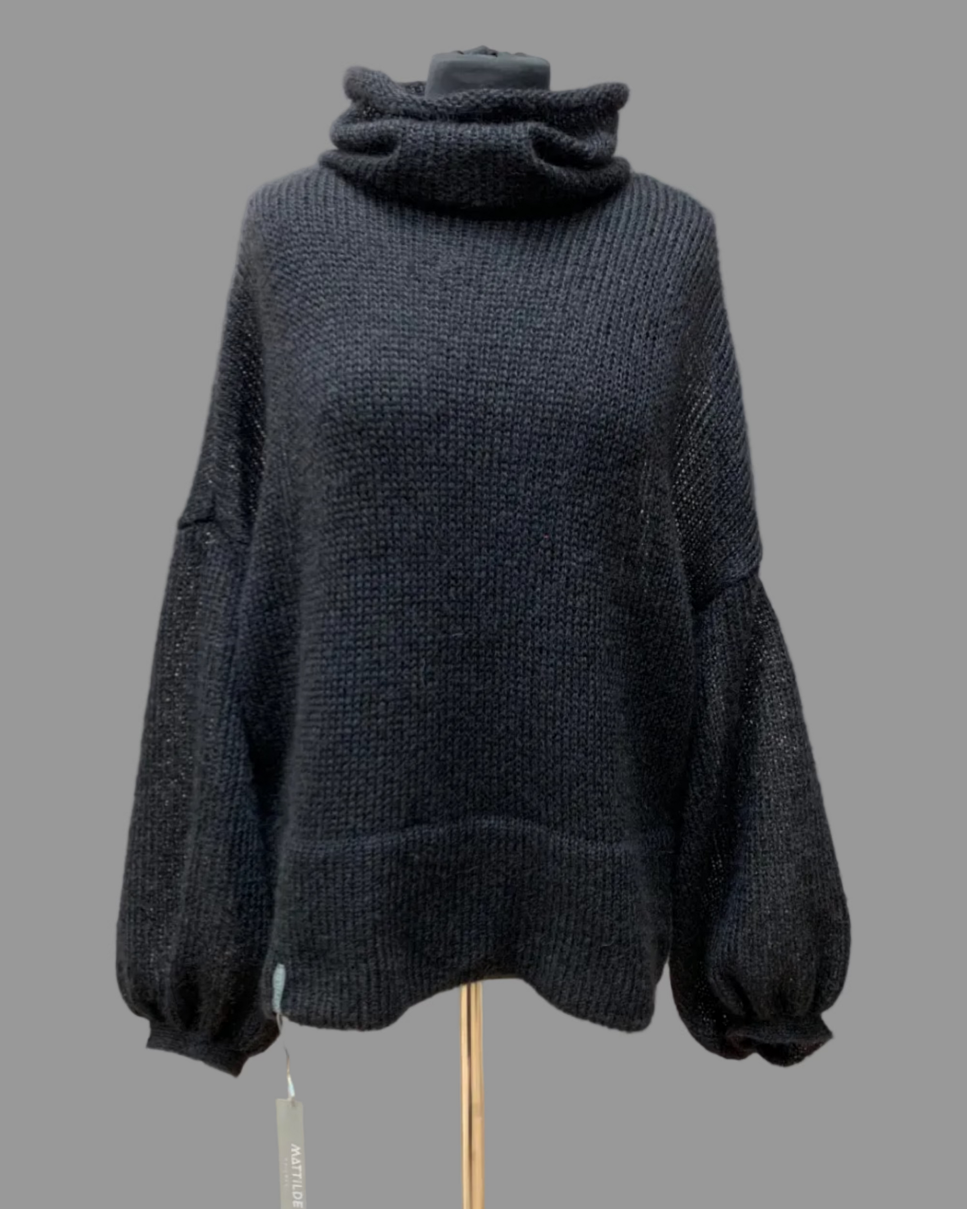 Warm women’s kid mohair turtleneck sweater