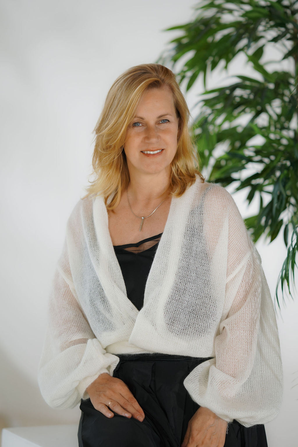 Mohair cardigan for summer