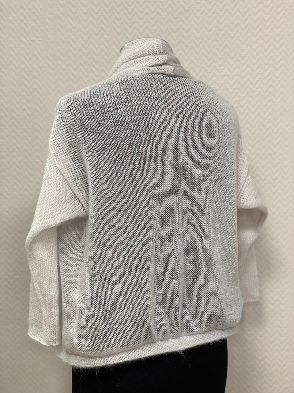 Kid Mohair & Silk Cropped Wrap Cardigan