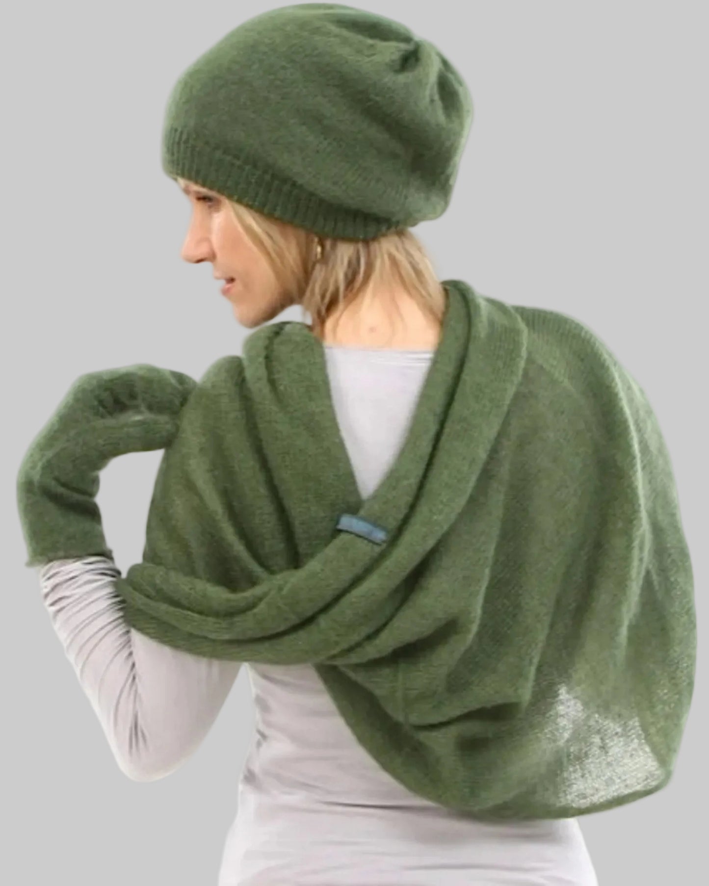 Soft lightweight kid mohair & silk scarf for women
