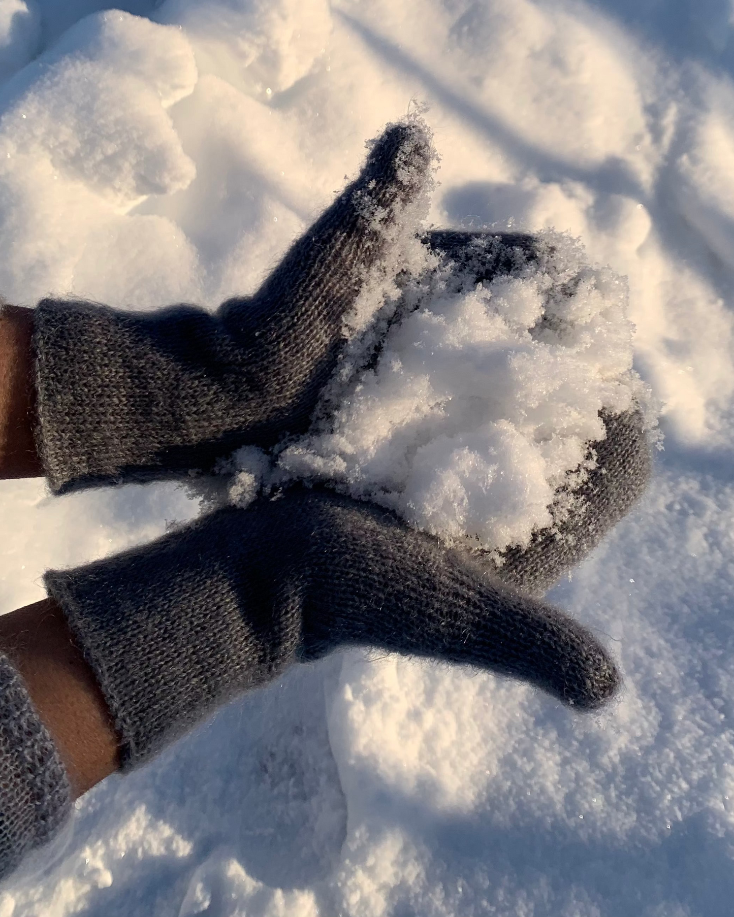Kid Mohair & Silk Mittens
