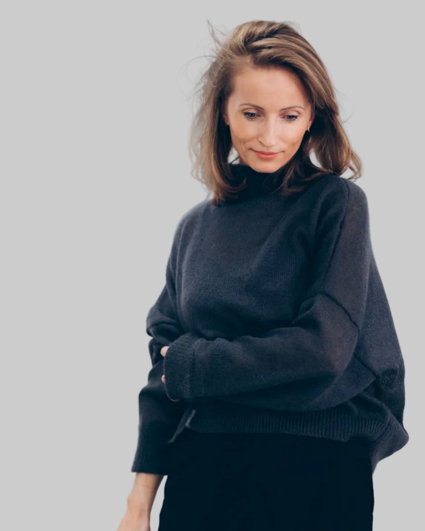 Kid Mohair & Silk Turtleneck Sweater