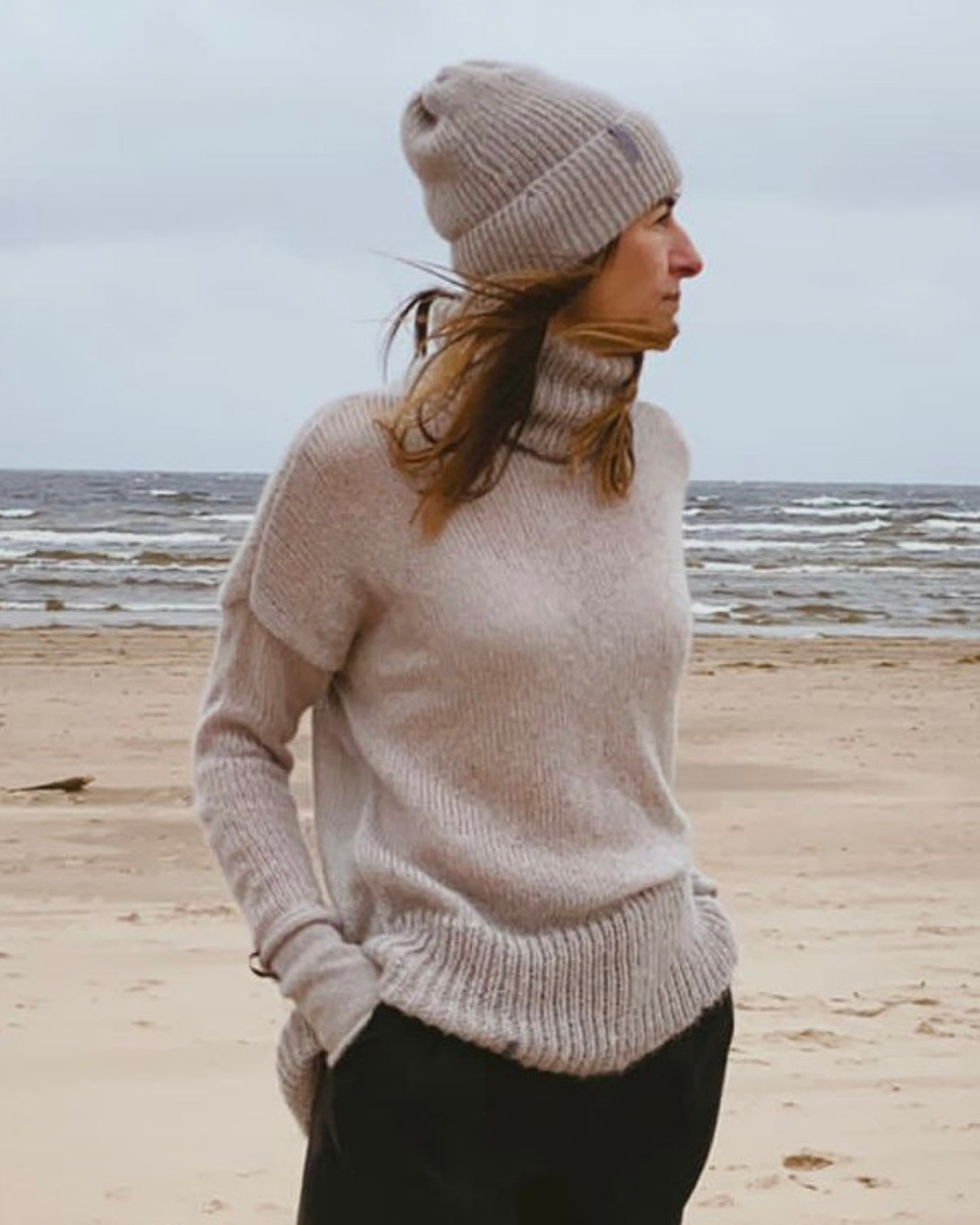 Premium handmade turtleneck knitwear for women