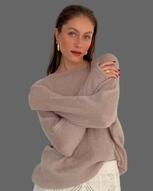 Soft lightweight kid mohair & silk knitwear for women