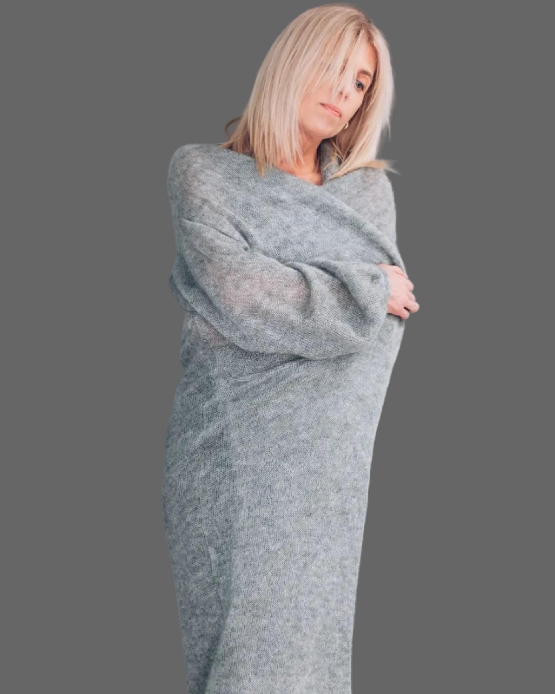 Soft warm kid mohair & silk cardigan with pockets