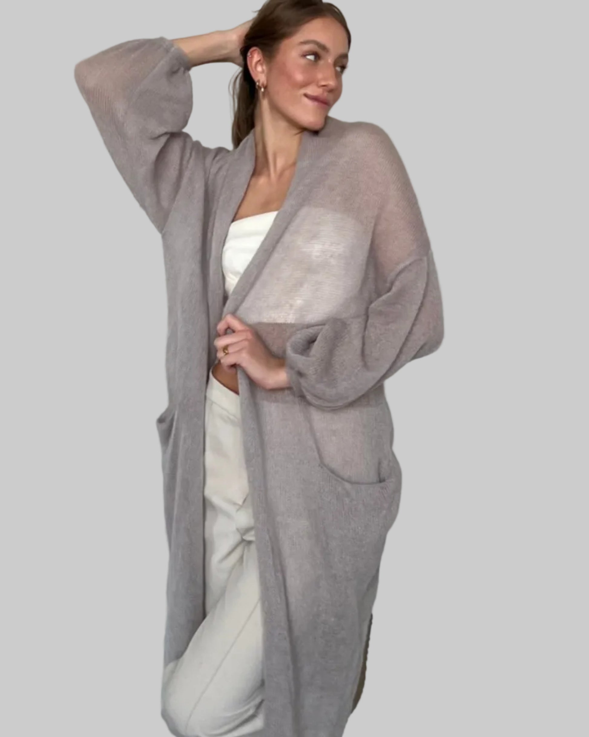 Soft knit texture in kid mohair & silk