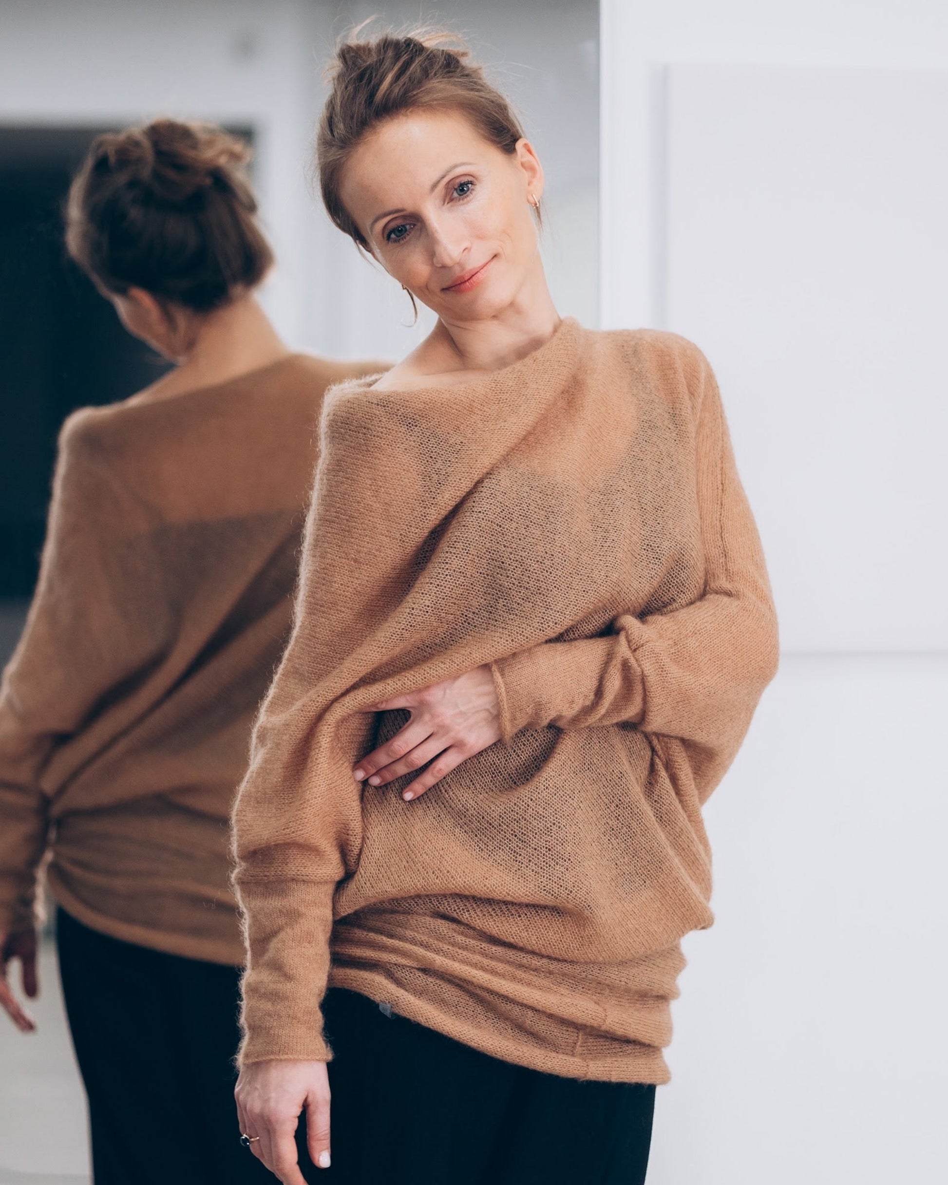 Premium handmade sweater with versatile styling