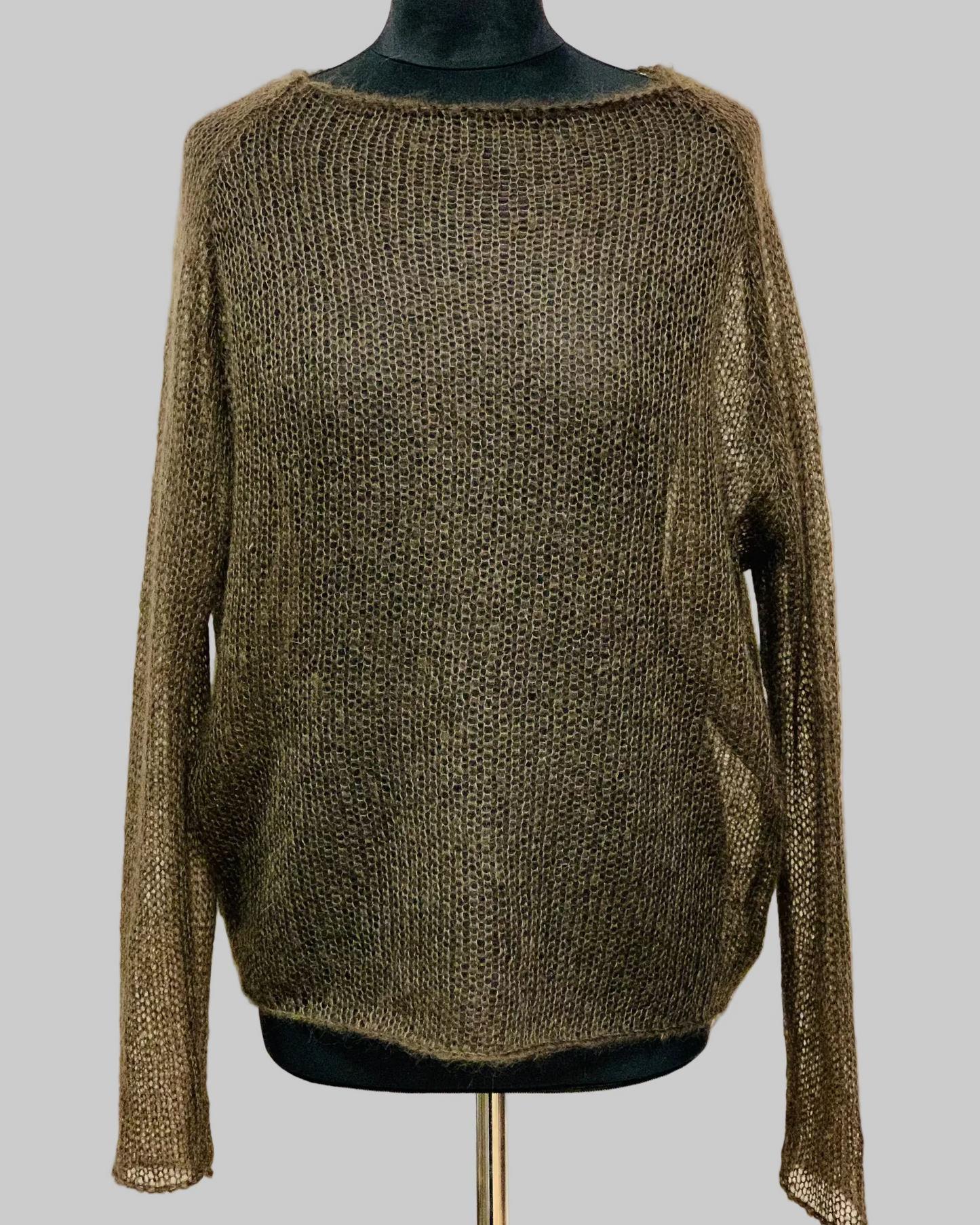 Mesh Kid Mohair & Silk Slim-Fit Sweater