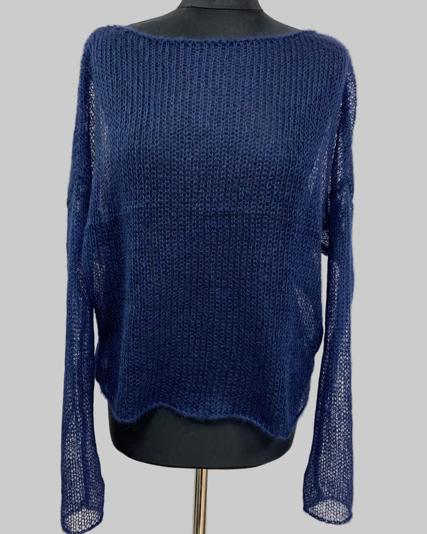 Mesh Kid Mohair & Silk Slim-Fit Sweater