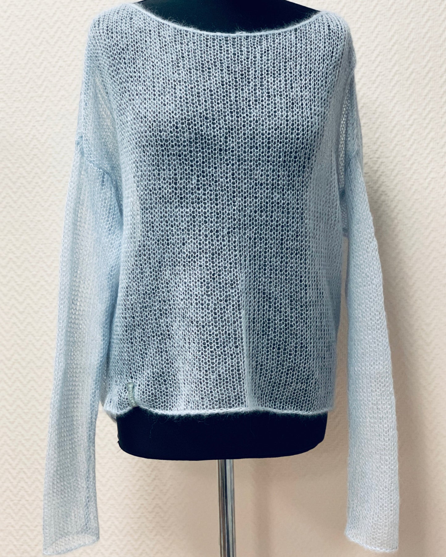 Mesh Kid Mohair & Silk Slim-Fit Sweater